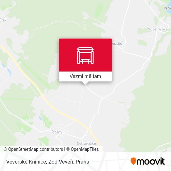 Veverské Knínice, Zod Veveří mapa
