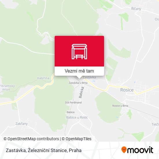 Zastávka, Železniční Stanice mapa