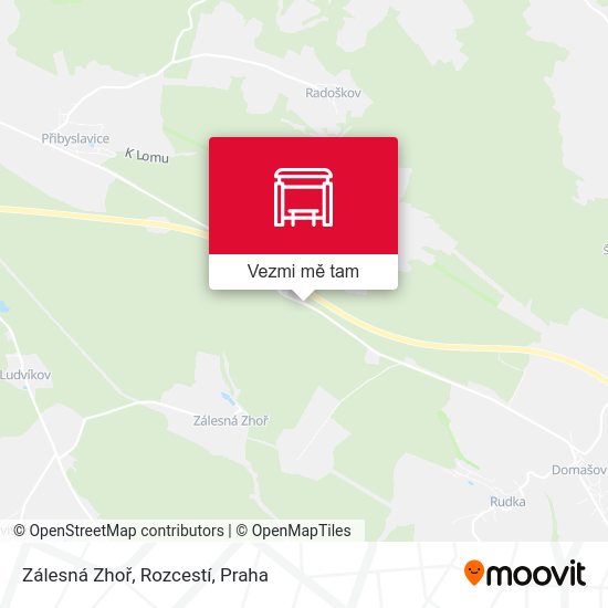 Zálesná Zhoř, Rozcestí mapa