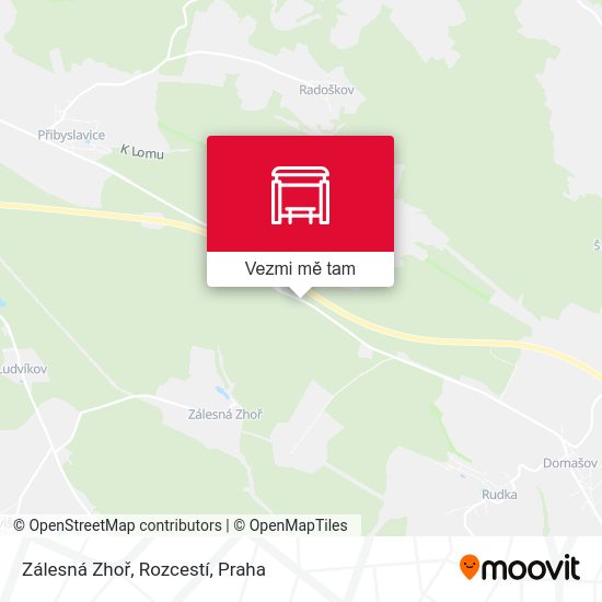 Zálesná Zhoř, Rozcestí mapa