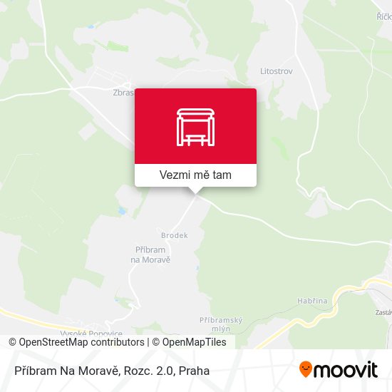 Příbram Na Moravě, Rozc. 2.0 mapa