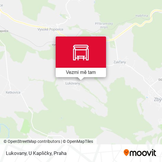 Lukovany, U Kapličky mapa