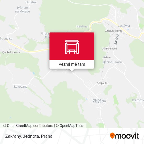 Zakřany, Jednota mapa