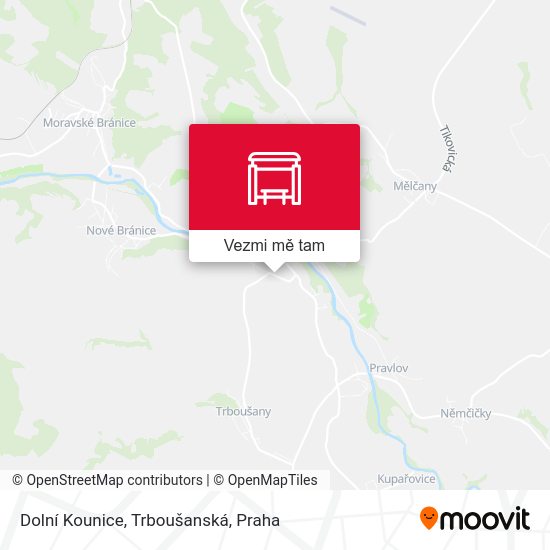 Dolní Kounice, Trboušanská mapa