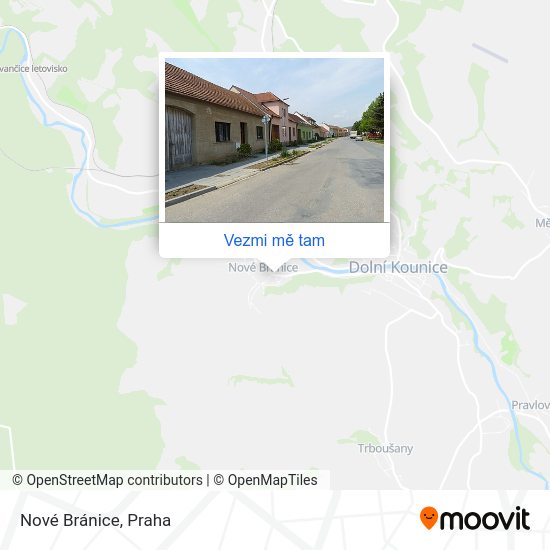 Nové Bránice mapa