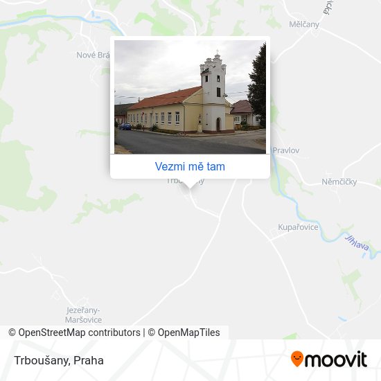 Trboušany mapa