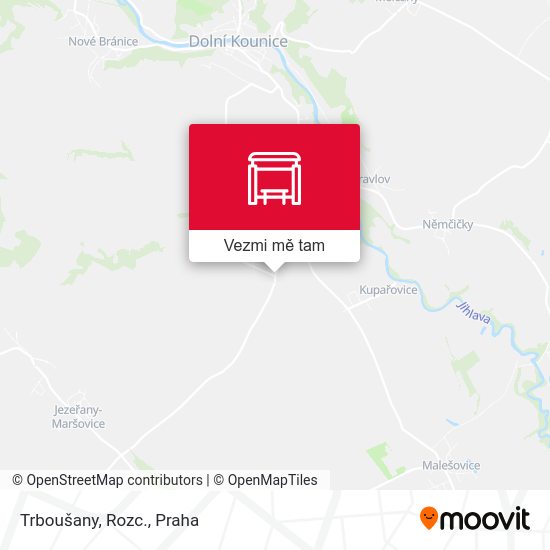 Trboušany, Rozc. mapa