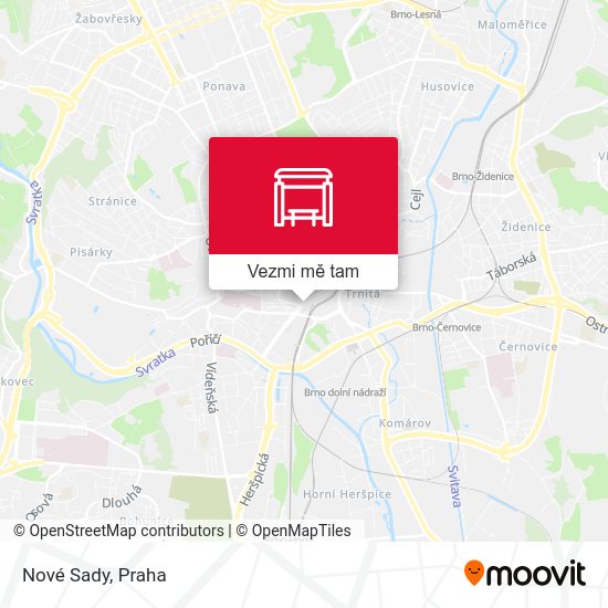 Nové Sady mapa