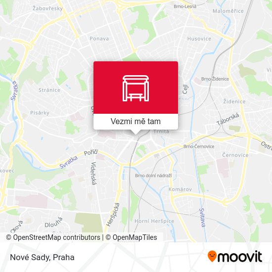 Nové Sady mapa