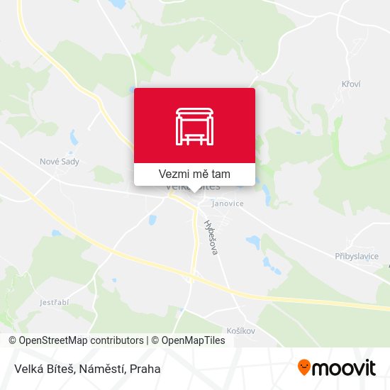 Velká Bíteš, Náměstí mapa
