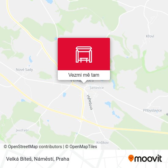 Velká Bíteš, Náměstí mapa