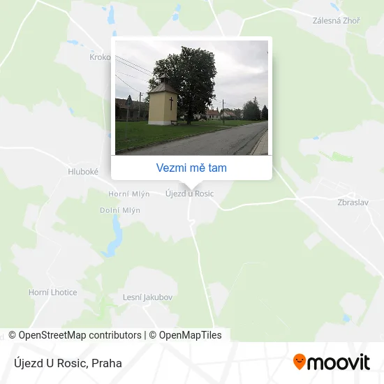 Újezd U Rosic mapa