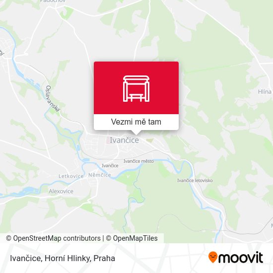Ivančice, Horní Hlinky mapa