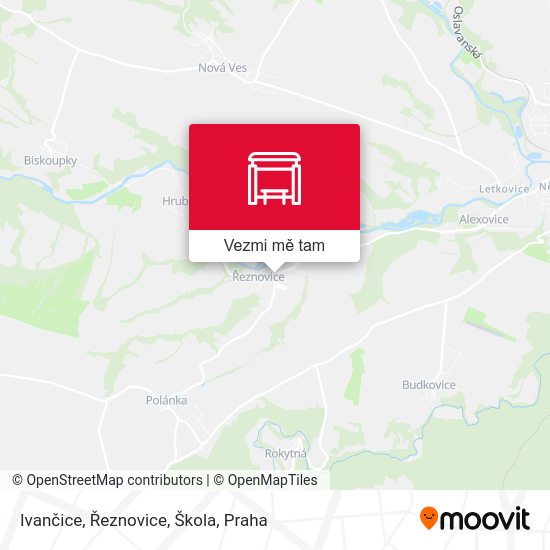 Ivančice, Řeznovice, Škola mapa
