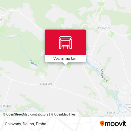 Oslavany, Dolina mapa
