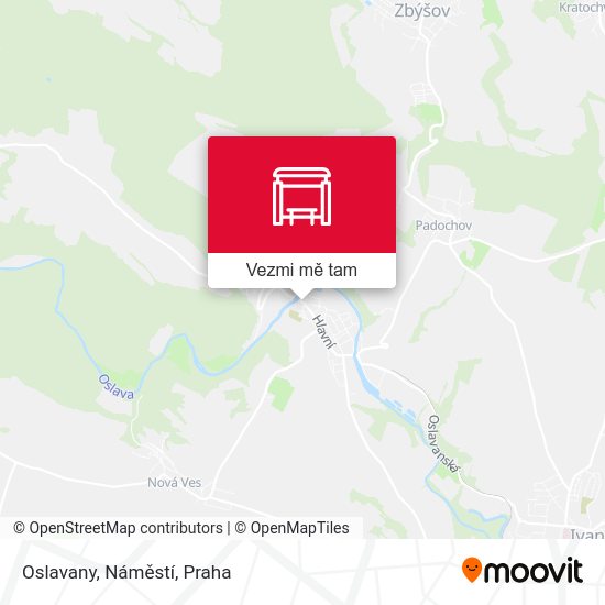 Oslavany, Náměstí mapa