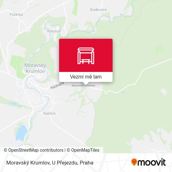 Moravský Krumlov, U Přejezdu mapa