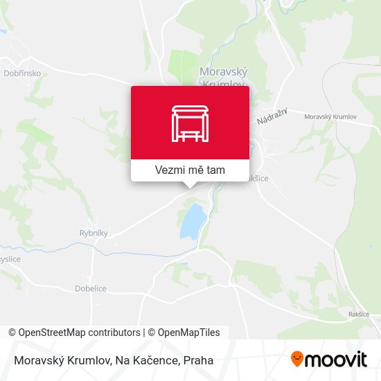 Moravský Krumlov, Na Kačence mapa