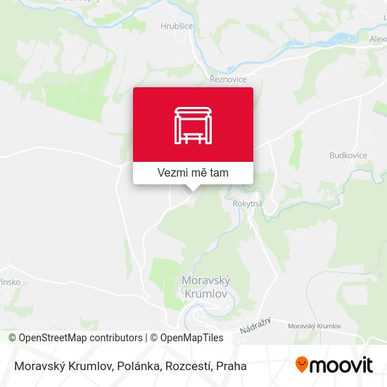Moravský Krumlov, Polánka, Rozcestí mapa