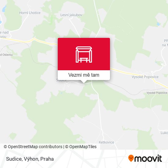Sudice, Výhon mapa