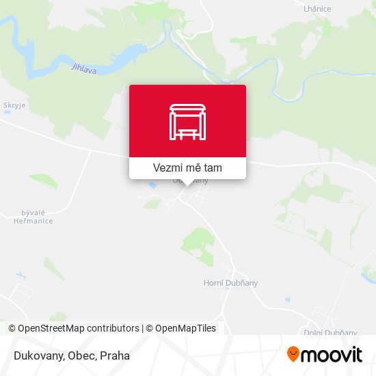 Dukovany, Obec mapa
