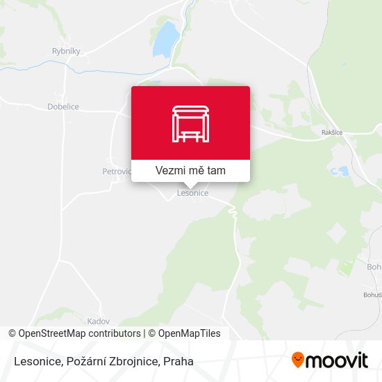 Lesonice, Požární Zbrojnice mapa