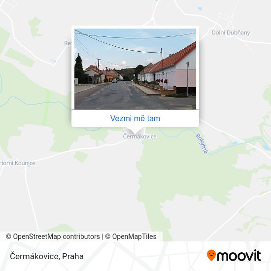 Čermákovice mapa