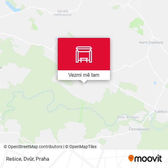 Rešice, Dvůr mapa