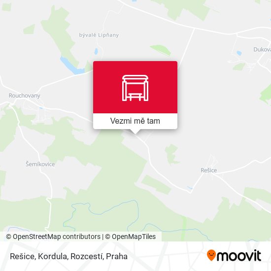 Rešice, Kordula, Rozcestí mapa