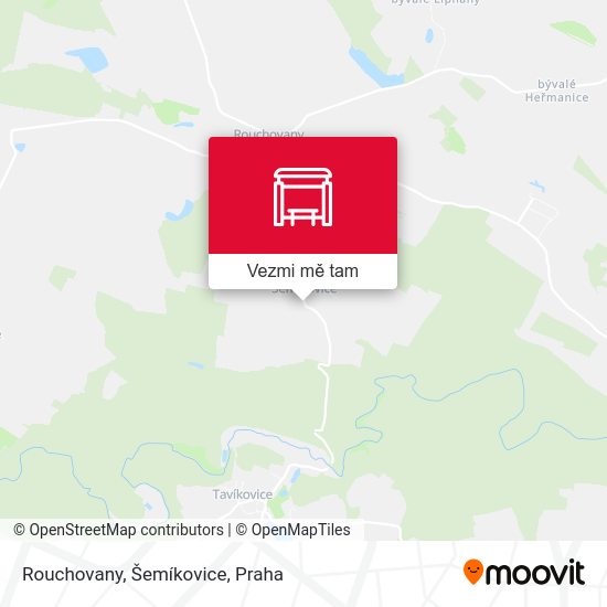 Rouchovany, Šemíkovice mapa