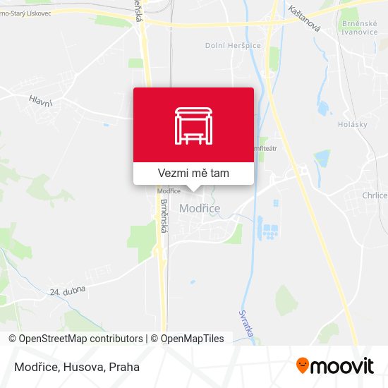 Modřice, Husova mapa
