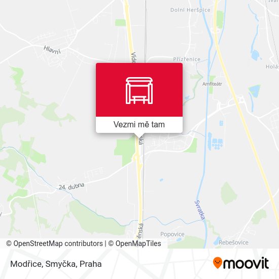 Modřice, Smyčka mapa
