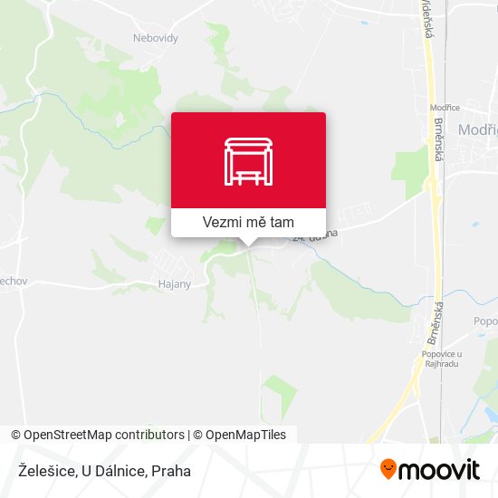 Želešice, U Dálnice mapa