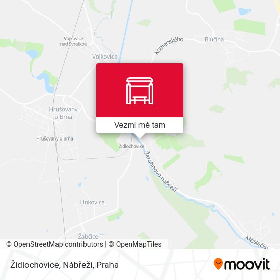 Židlochovice, Nábřeží mapa