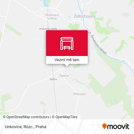 Unkovice, Rozc. mapa