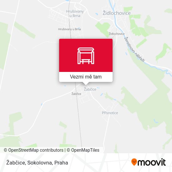 Žabčice, Sokolovna mapa