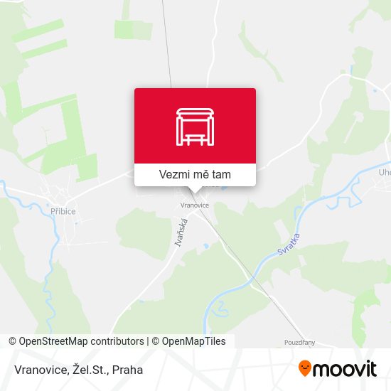 Vranovice, Žel.St. mapa