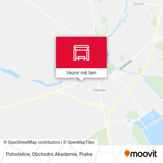 Pohořelice, Obchodní Akademie mapa