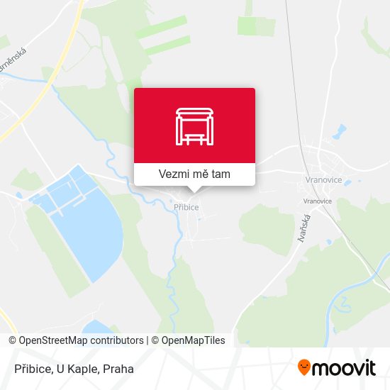 Přibice, U Kaple mapa