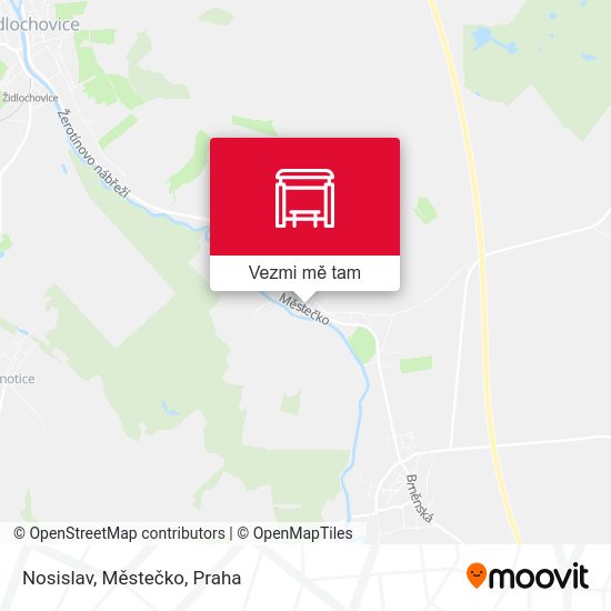 Nosislav, Městečko mapa