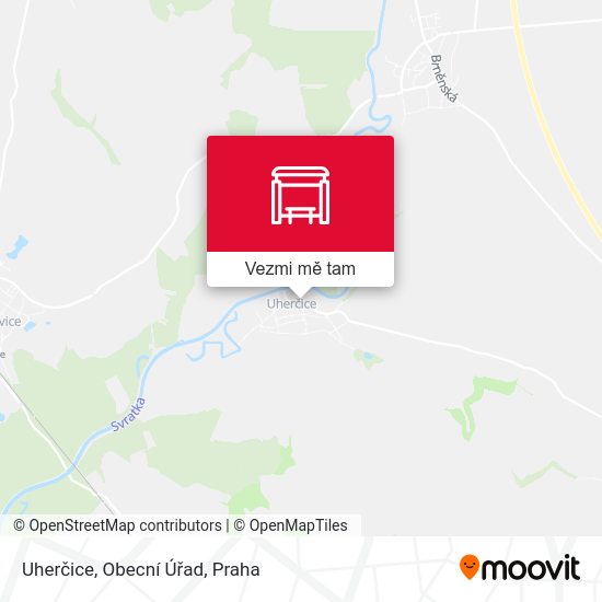 Uherčice, Obecní Úřad mapa
