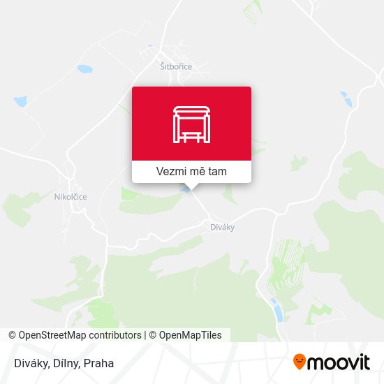 Diváky, Dílny mapa