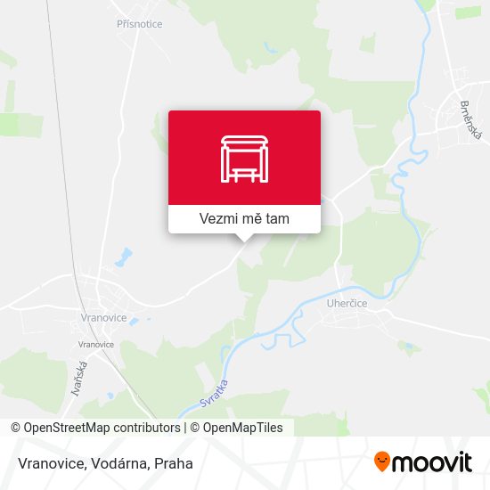 Vranovice, Vodárna mapa