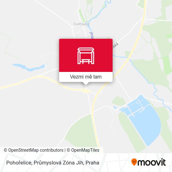 Pohořelice, Průmyslová Zóna Jih mapa