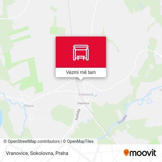 Vranovice, Sokolovna mapa
