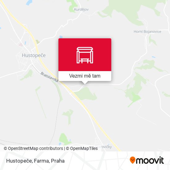 Hustopeče, Farma mapa