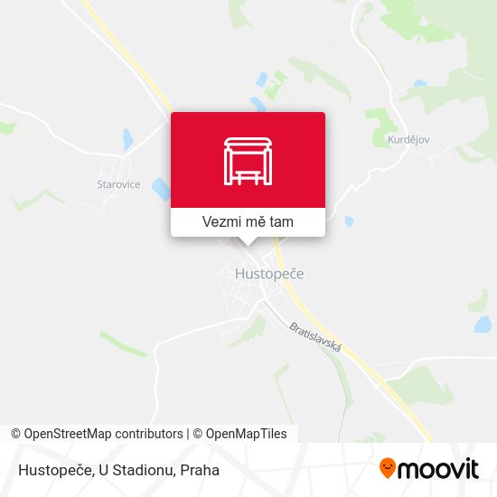 Hustopeče, U Stadionu mapa
