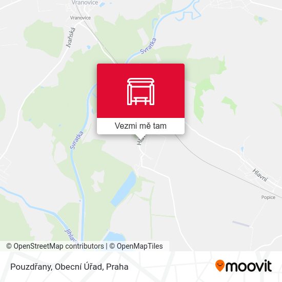 Pouzdřany, Obecní Úřad mapa