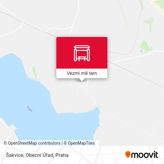 Šakvice, Obecní Úřad mapa