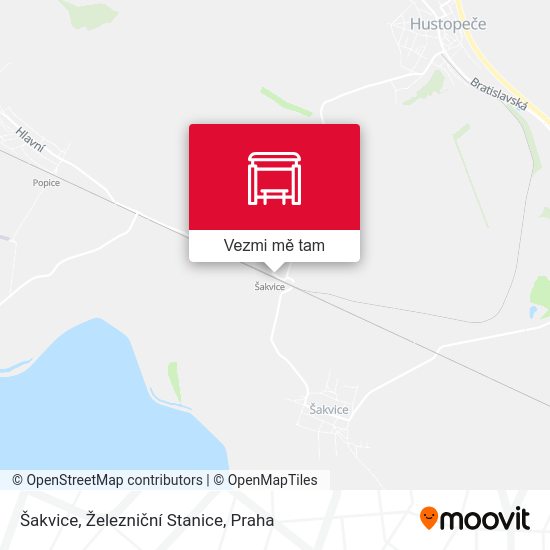Šakvice, Železniční Stanice mapa